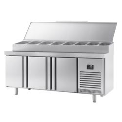 Saladette - 2185x800mm - 3-deurs - voor 13x GN 1/4
