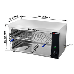Salamandra/ Horno pita - compacto -  0,8 m 