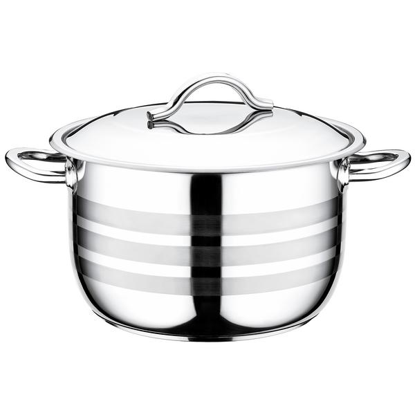 Kookpan - RVS - 18,60 liter - Ø 340mm - Hoogte: 260mm - met geschikt voor alle warmtebronnen incl. inductie