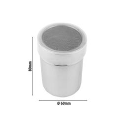 (6 pz) Spargispezie - set da 6 - fori fini - Alluminio - Ø60mm - Altezza:80mm