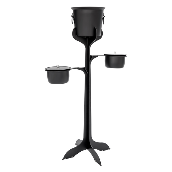 Enfriador de botellas en soporte - Negro