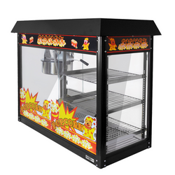 Popcornmachine - 5 kg/uur -  3 verwarmde plateaus	 