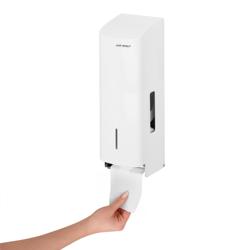 AIR-WOLF | 3 Ev Tipi Rulo için Tuvalet Kağıdı Dispenseri - Paslanmaz çelik - Beyaz