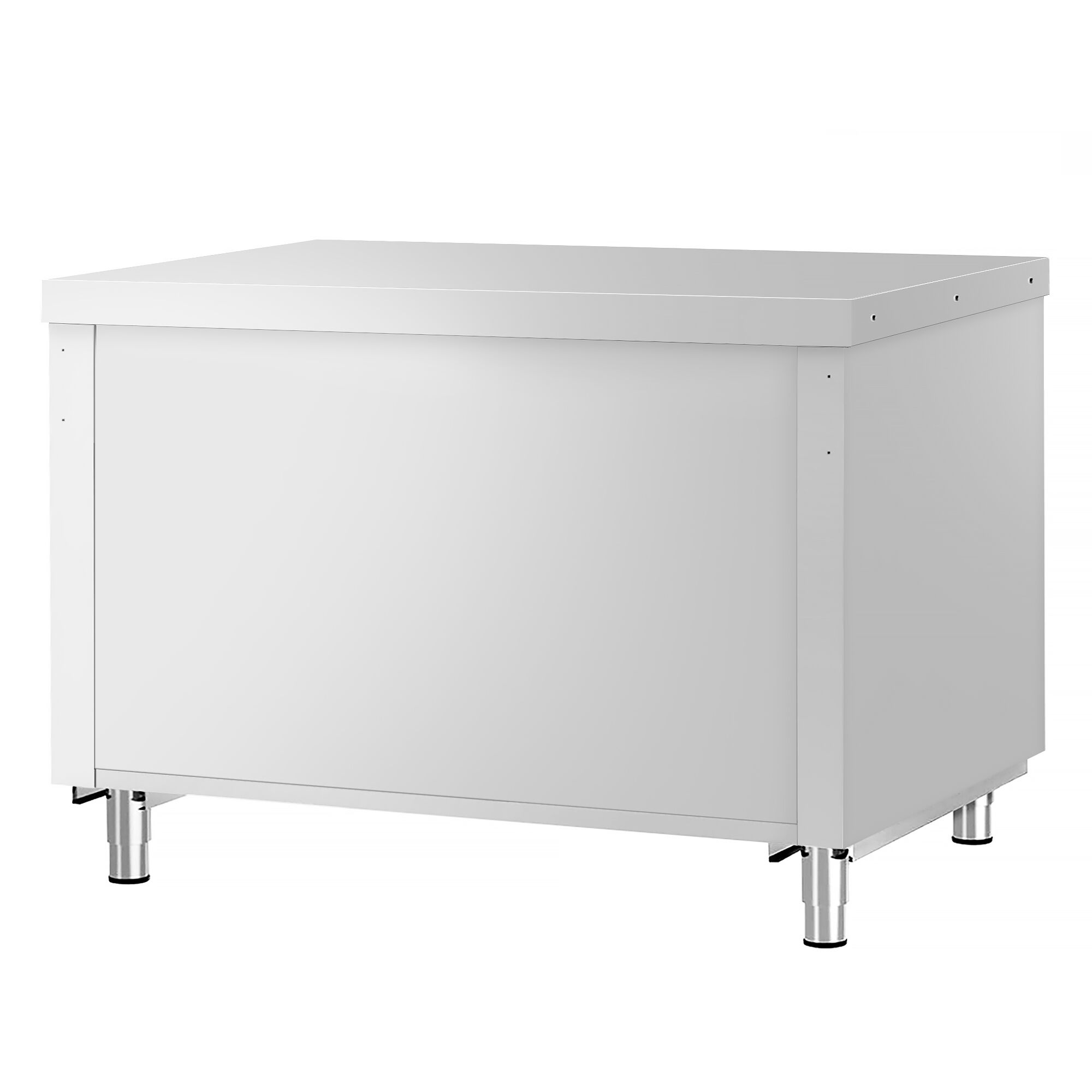 Table de travail en acier inoxydable KOPENHAGEN - 1240x700mm - avec étagère basse