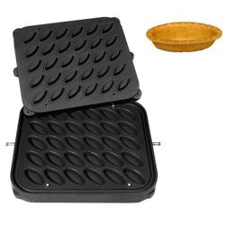 Plaques pour machine à tartelettes TMPIC - Forme : 30x ovale - 67x34 mm