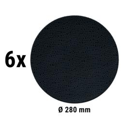 (6 stuks) SELTMANN WEIDEN | Coup bord - plat - Ø 280mm - Zwart