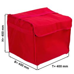Pizzabag / Borsa termica per pizza - per 8 Scatole per pizza - 37x37cm - Rosso