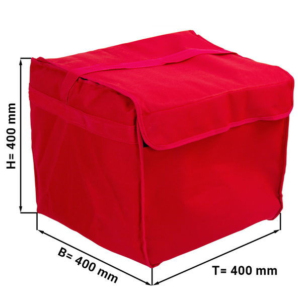 (5 piezas) Bolsa para pizza / bolsa aislante - rojo