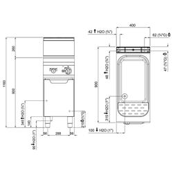 Kaasupastakeitin -  40 L  - 12 kW