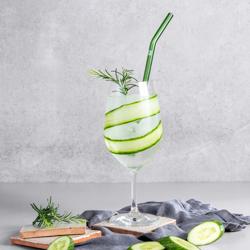 ZWILLING | SORRENTO - Üveg szívószálak - hajlított - színes