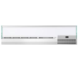 Επιτραπέζια βιτρίνα Πίτσας - Τόστ (GN) PREMIUM PLUS - 1493x353 mm - 6x GN 1/4