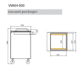 Kammiovakuumikone - 20 m³/h - 900 W - 49 cm - Digitaalinen - Lattiamalli