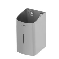 AIR-WOLF | WC borstelhouder - open top - Roestvrij staal Mat zwart