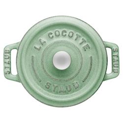 STAUB | LA COCOTTE - Mini kookpot - Ø 100mm - Gietijzer - Saliegroen