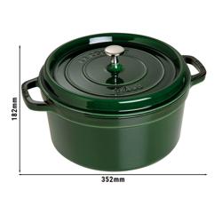 STAUB | LA COCOTTE - Kookpot - Ø 280mm - Gietijzer - Basilicumgroen