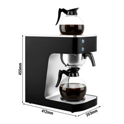 Filterkaffeemaschine - 1,8 Liter - 2 kW - mit 2 Warmhalteplatten - inkl. 2 Glaskannen