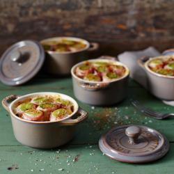 STAUB | CERAMIQUE - طنجرة كوكوت صغيرة - بقطر  100 مم - دائرية - سيراميك - رمادي عتيق
