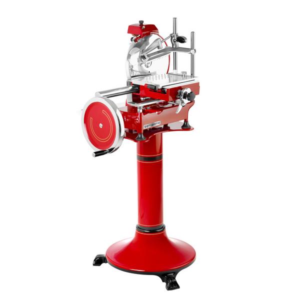 Trancheuse à volant rustique - Lame : Ø 300mm - Rouge - avec piétement