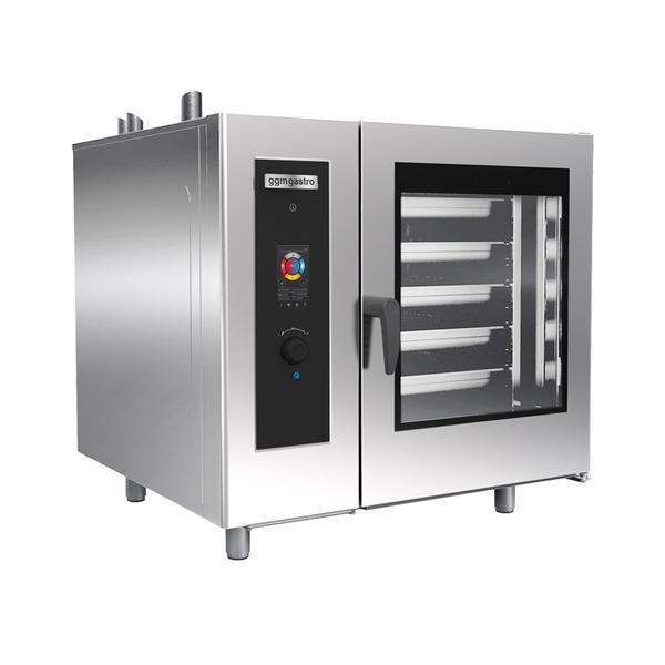 A gas-Forno combinato a vapore - Touch screen - 20x GN 1/1 - incl. Sistema di lavaggio, Sonda al cuore & Innengestell