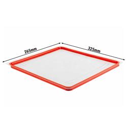 Polikarbonat GN kapak 1/2 - Hava geçirmez - 325x265 mm