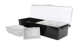 Garnish centre with 6 containers - incl. lid