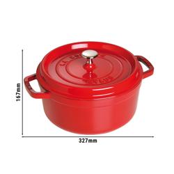 STAUB | LA COCOTTE - Cocotte - Ø 260 mm - Lijevano željezo - Crvena boja trešnje 