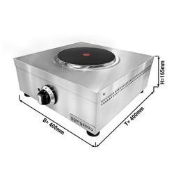 Elektrický vařič - 2,6 kW - 1 plotýnka kulatá - 400x400x170 mm - stolní zařízení