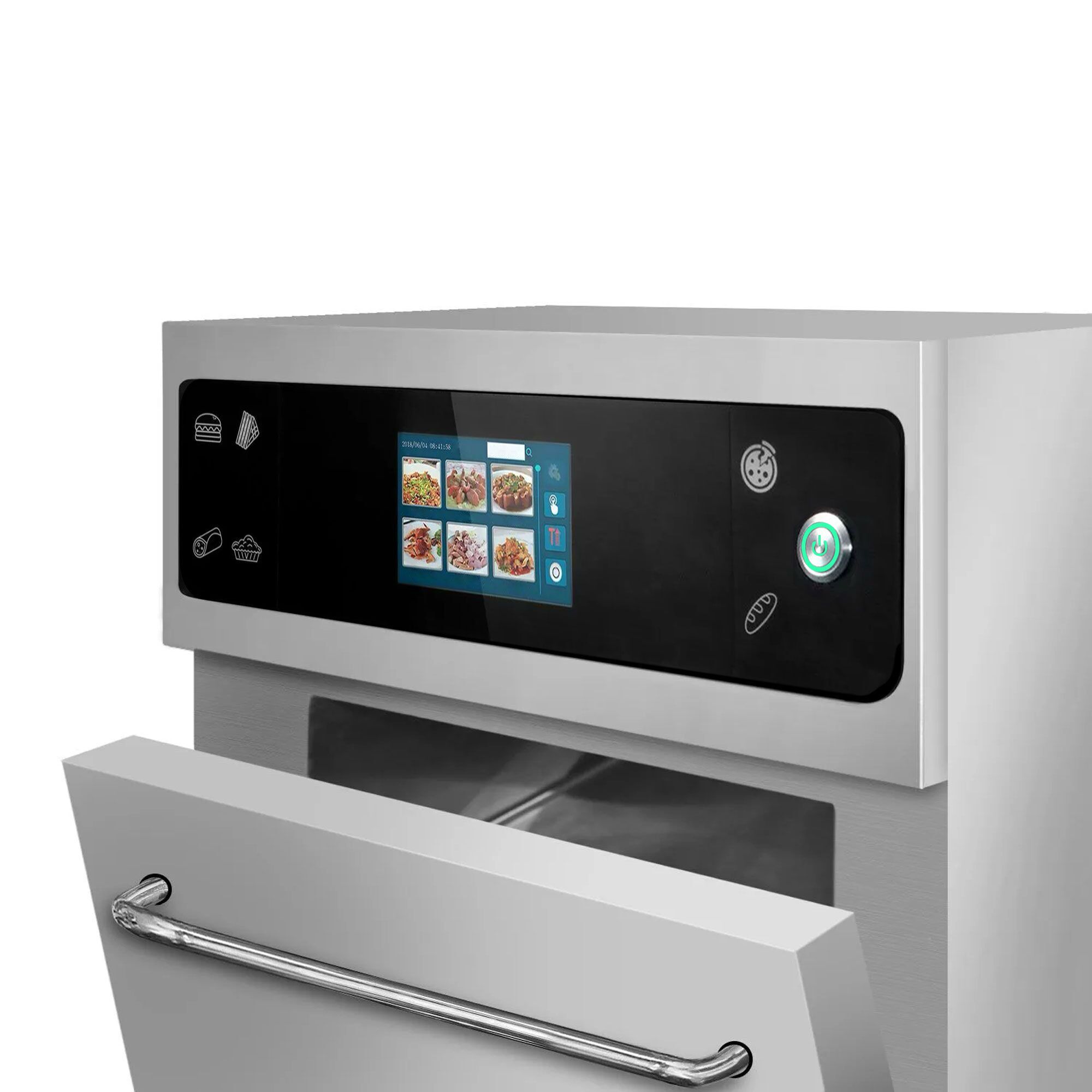 Speedofen - 3,5 kW - Edelstahl - inkl. Pizzablech, Korb, Antihaft-Blech | 80% schnelleres Garen