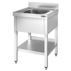 Mesa com pia de lavagem com base PREMIUM - 0,6 m - 1 pia C 40 x L 40 x P 25 cm