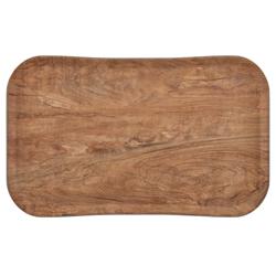 (12 stuks) CAMBRO | CENTURY™ - Glasvezel dienblad - rechthoekig - 530x370mm - Olijfbruin houtlook - Glad