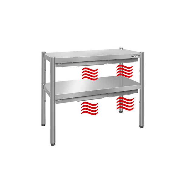 Punte termică PREMIUM - 800x370mm - cu 2 rafturi - înălțime: 725mm