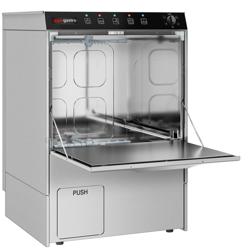 Gläserspülmaschine - Manuell - 5 kW - mit Reiniger-, Klarspüler- & Laugenpumpe