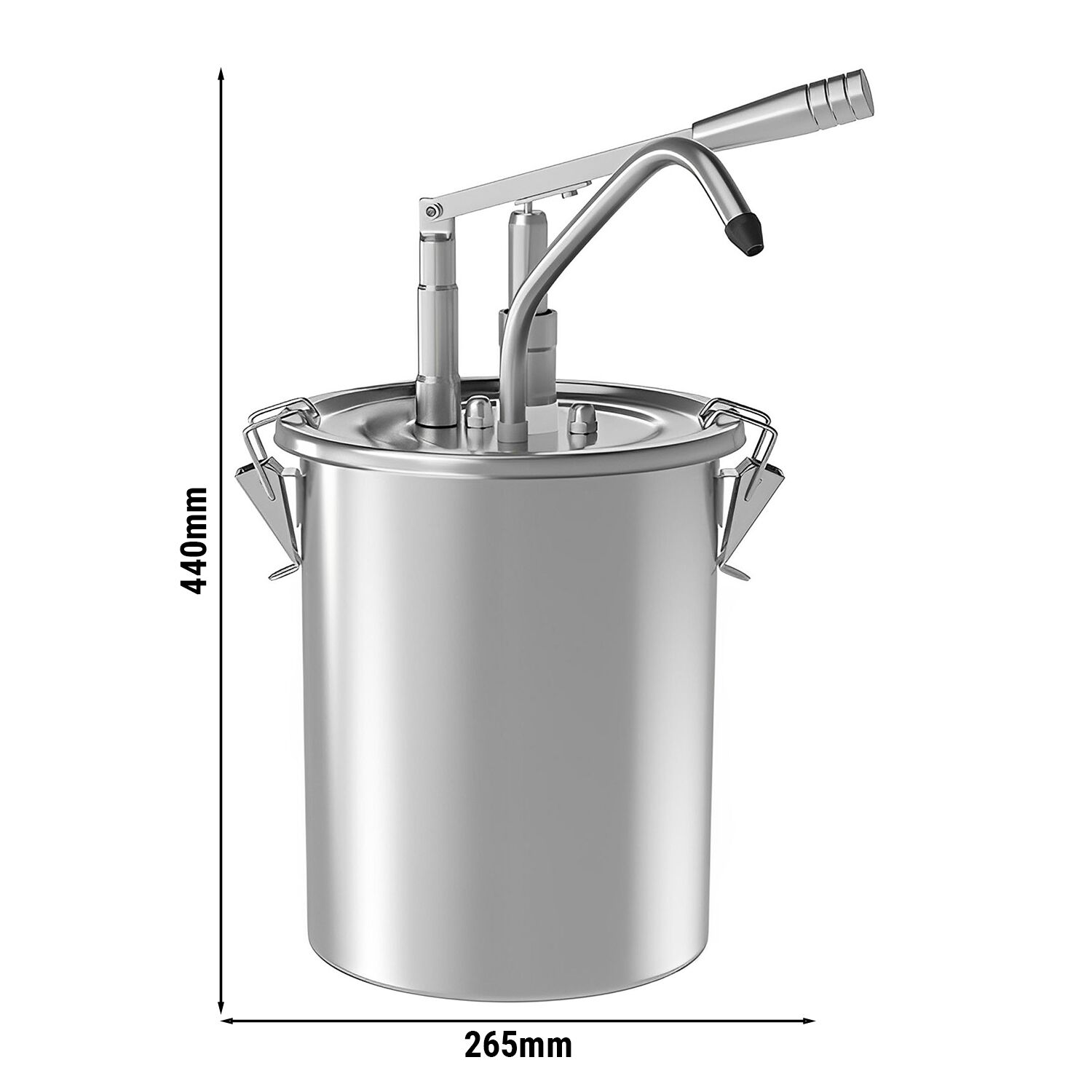 Distributeur de sauces - 10 litres - avec récipient