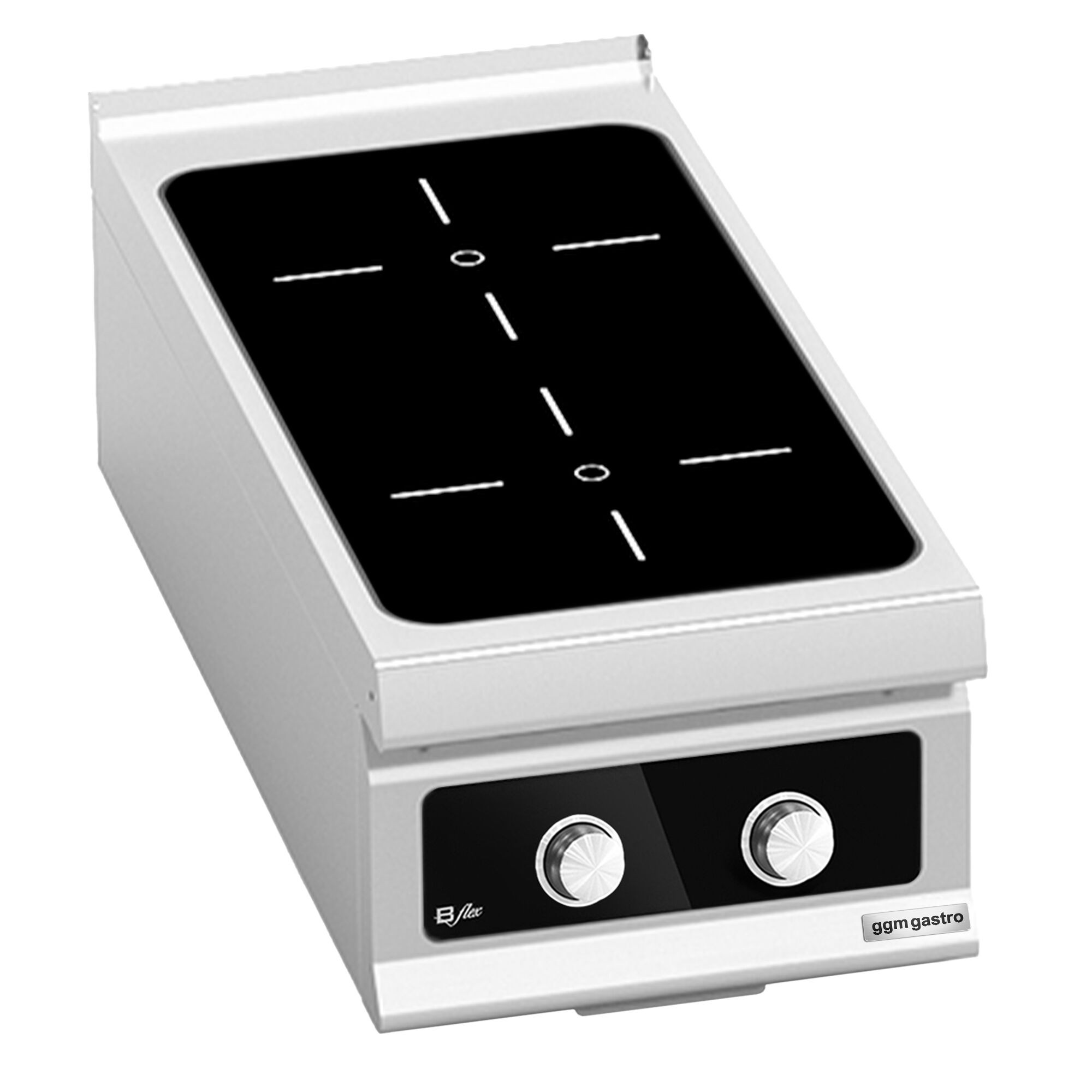 Fourneau à induction - 10kW - 2 foyers - avec commandes Bflex Digital