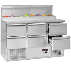 Mini voorbereidingstafel ECO - 1368mm - 6 laden - voor 8x GN 1/6