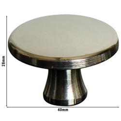 STAUB | Knop - Rond - 40mm - Nikkel