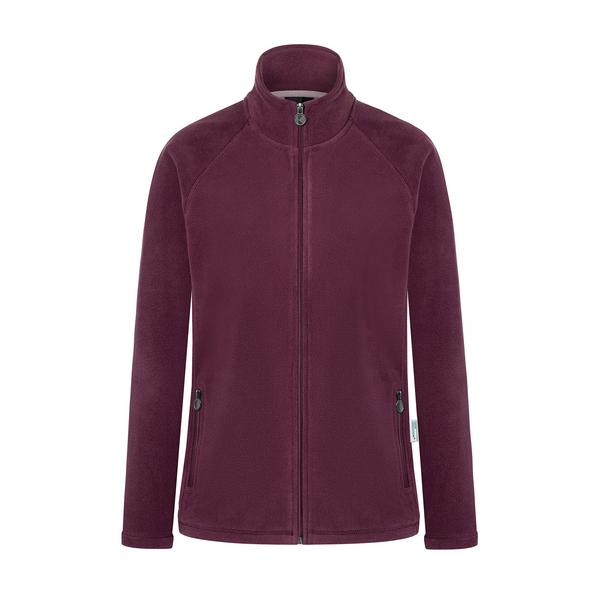 KARLOWSKY | Women's Workwear Fleece Jacket Warm‑Up – Aubergine - XXL - Recycled Polyester