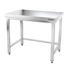 Worktable PREMIUM stainless steel - 1000x600mm - with undershelf & bracing