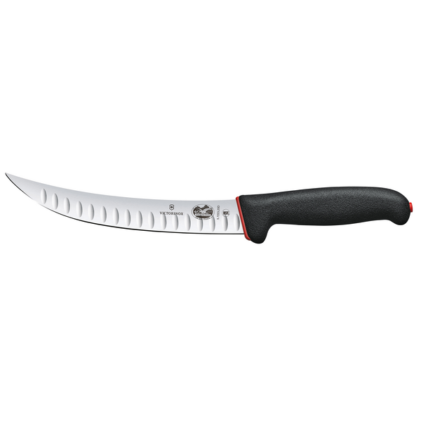 VICTORINOX | FIBROX DUAL GRIP - Cuchillo de matanza con filo festoneado - Hoja: 200mm