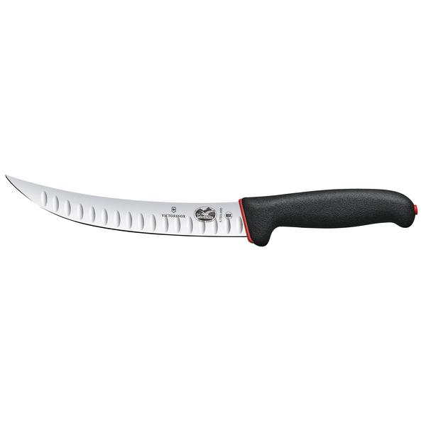 VICTORINOX | FIBROX DUAL GRIP - Coltello da macellaio con bordo smerlato - Lama: 200mm