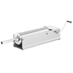 Handmatige worstenvuller - 7L - rvs - horizontaal - incl. 4 vulbuizen