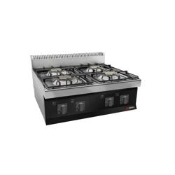 Fogão a gás – 4 queimadores (23 kW) com chama piloto