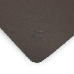 (12 pcs) Set de table simili cuir James - Réutilisable - 33x46cm - Mokka