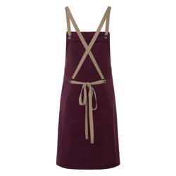 KARLOWSKY | Chef & Barista Bib Apron Urban Nature – Aubergine - 700x850 mm - Cross-back straps