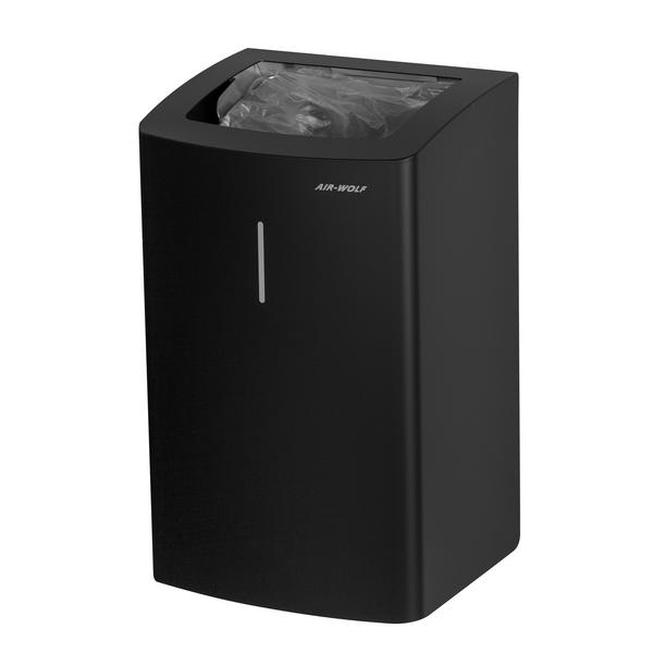 AIR-WOLF | Afvalbak - 25 liter - RVS Mat zwart