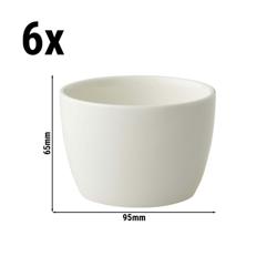 (6 τεμ.) Μπολ πορσελάνης - Lux - 300 ml - Ø 95 mm - ελεφαντόδοντο
