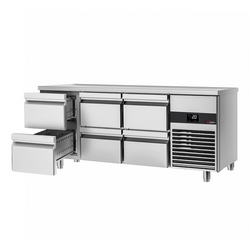 Koelwerkbank PREMIUM - 1865x700mm - met 6 laden