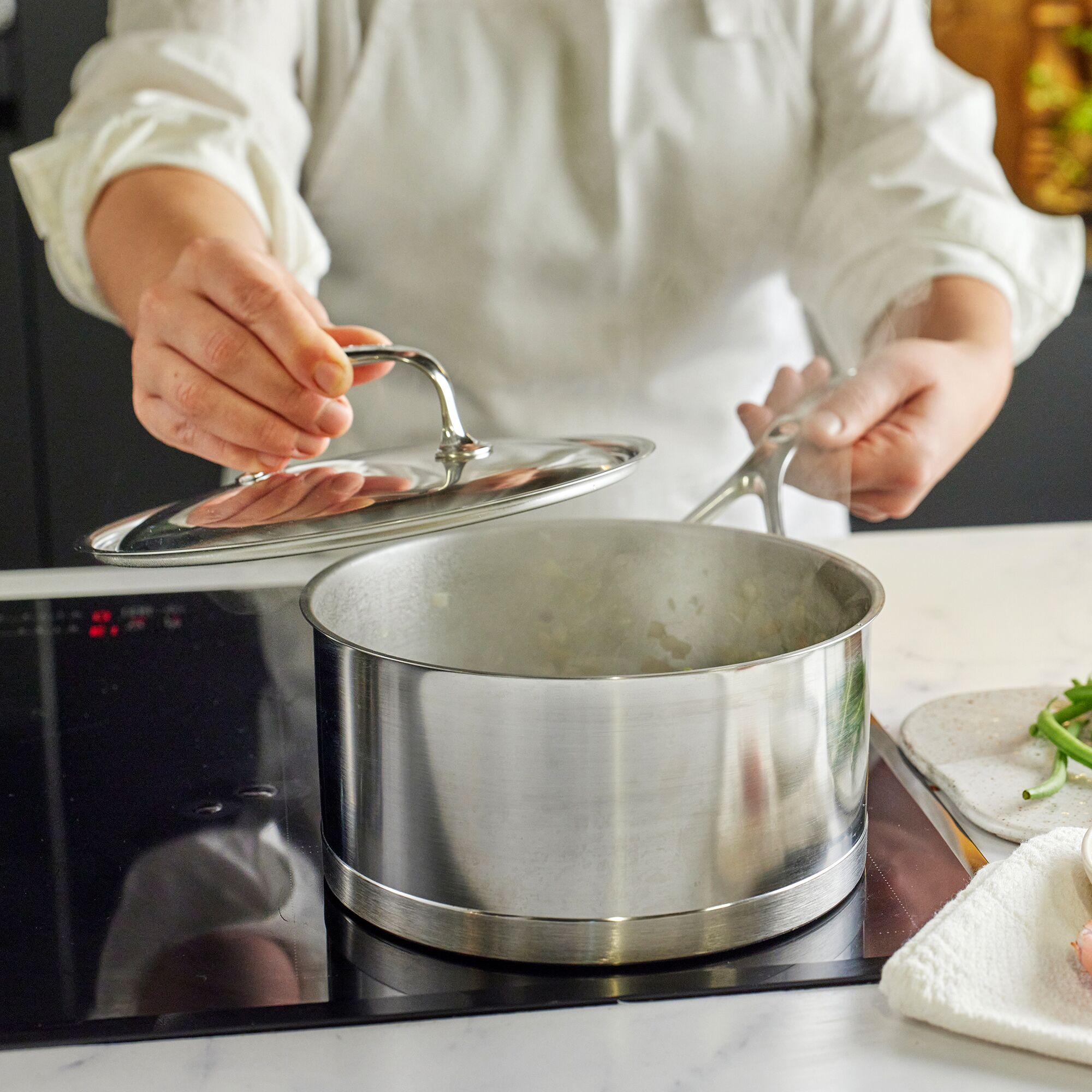 DEMEYERE | ATLANTIS 7 - Casserole avec couvercle - Ø 160mm - inox