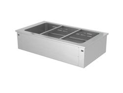 Commercial built-in bain marie - 1100 mm - 3 x GN 1/1