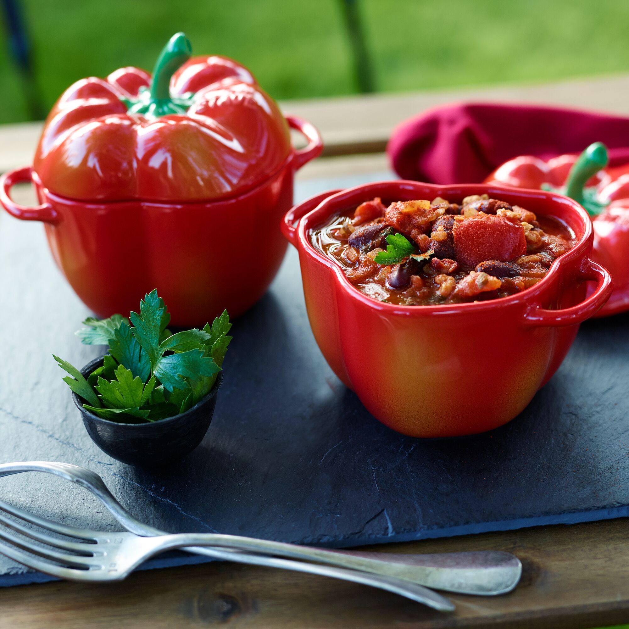 STAUB | CERAMIQUE - Cocotte - Forme Paprika - Ø 110mm - Céramique - Orange-Rouge